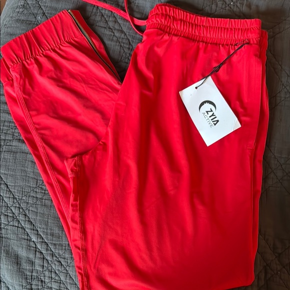 ZYIA Pants - Zyia Active Red Everywhere Joggers